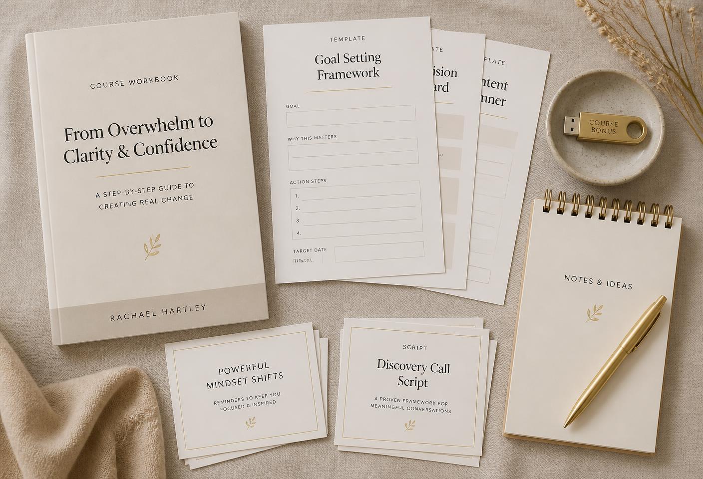 Premium bonus materials and workbooks